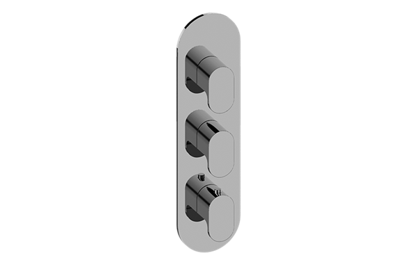 Graff - Ametis Round M-Series Valve Trim with Three Handles