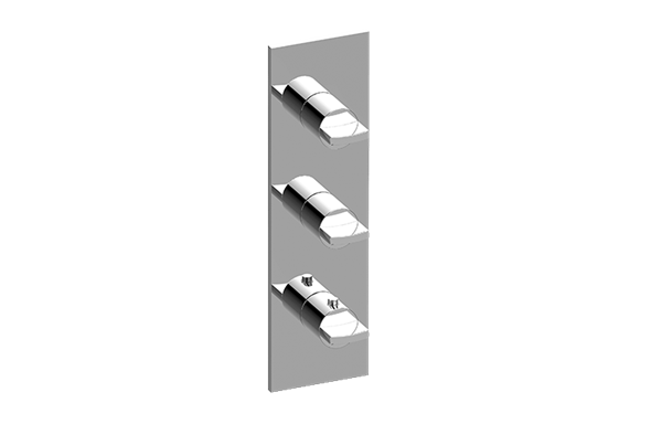 Graff - Sade/Targa Square M-Series Valve Trim with Three Handles