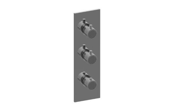 Graff - Cameo Square M-Series Valve Trim with Three Handles