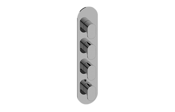 Graff - Ametis Round M-Series Valve Trim with Four Handles