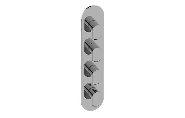Graff - Phase Round M-Series Valve Trim with Four Handles