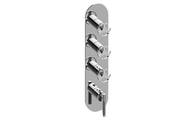 Graff - Harley Round M-Series Valve Trim with Four Handles