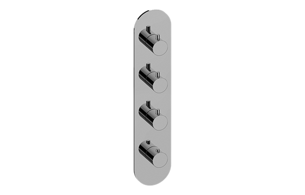Graff - M.E. Round M-Series Valve Trim with Four Handles