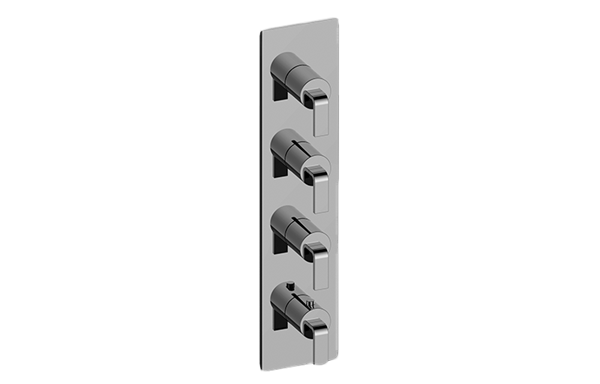 Graff - Immersion Square M-Series Valve Trim with Four Handles