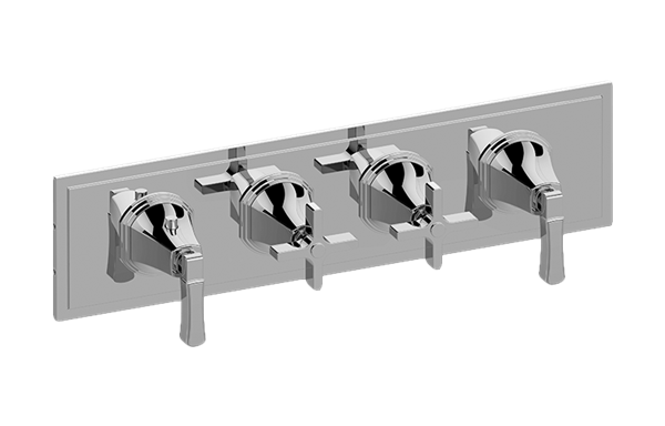 Graff - Finezza UNO M-Series Valve Trim with Four Handles (Horizontal Orientation)