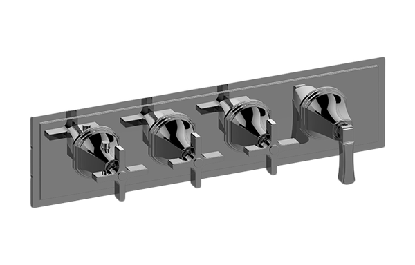 Graff - Finezza UNO M-Series Valve Trim with Four Handles (Horizontal Orientation)
