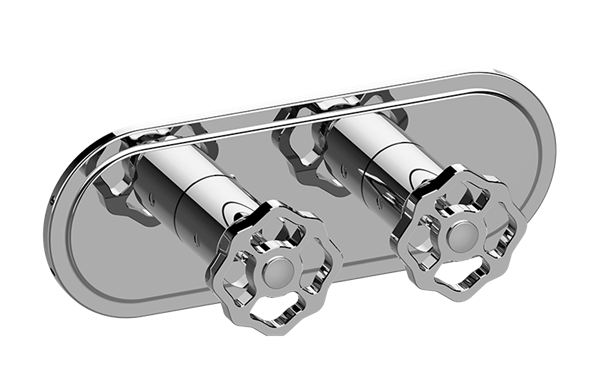 Graff - Vintage Traditional M-Series Valve Trim with Two Handles (Horizontal Orientation)