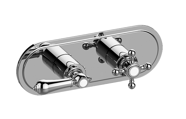 Graff - Adley Traditional M-Series Valve Trim with Two Handles (Horizontal Orientation)