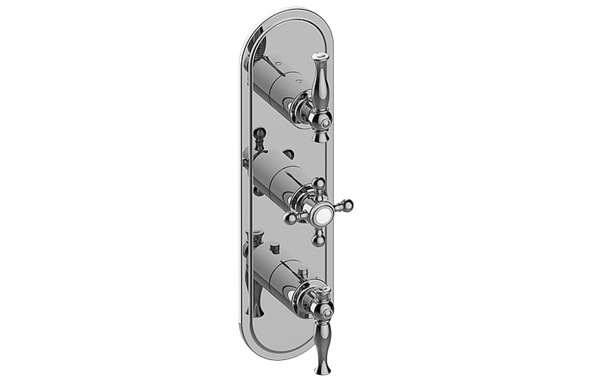 Graff - Lauren Traditional M-Series Valve Trim with Three Handles