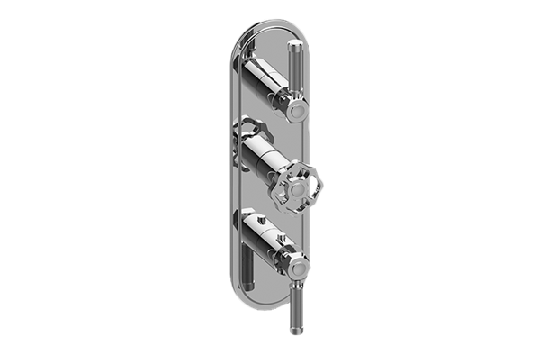 Graff - Vintage Traditional M-Series Valve Trim with Three Handles