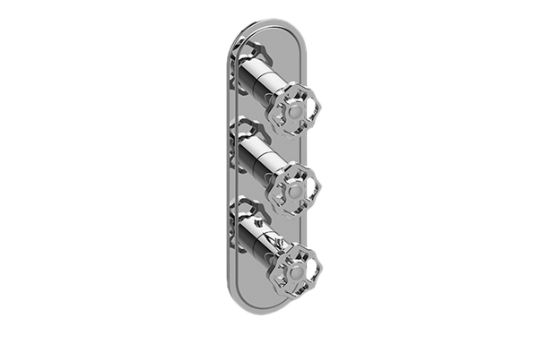 Graff - Vintage Traditional M-Series Valve Trim with Three Handles