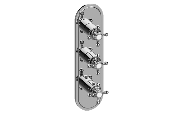 Graff - Adley Traditional M-Series Valve Trim with Three Handles