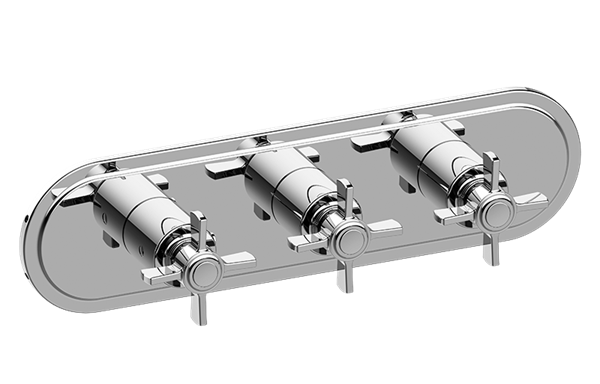 Graff - Camden Traditional M-Series Valve Trim with Three Handles (Horizontal Orientation)