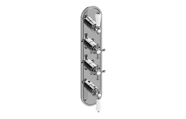 Graff - Adley Traditional M-Series Valve Trim with Four Handles