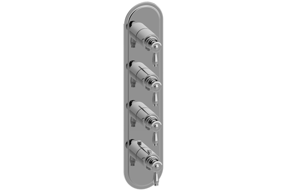 Graff - Topaz Traditional M-Series Valve Trim with Four Handles