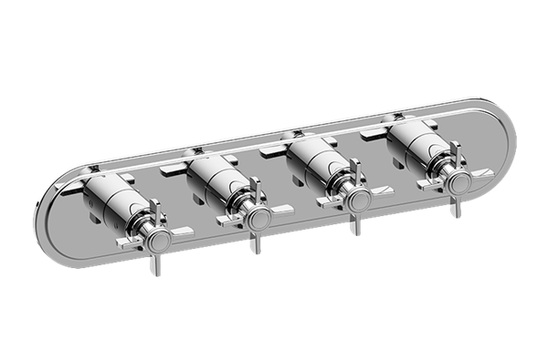 Graff - Camden Traditional M-Series Valve Trim with Four Handles (Horizontal Orientation)
