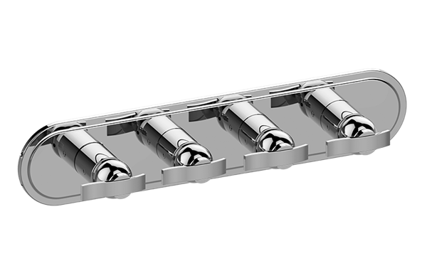 Graff - Bali Traditional M-Series Valve Trim with Four Handles (Horizontal Orientation)