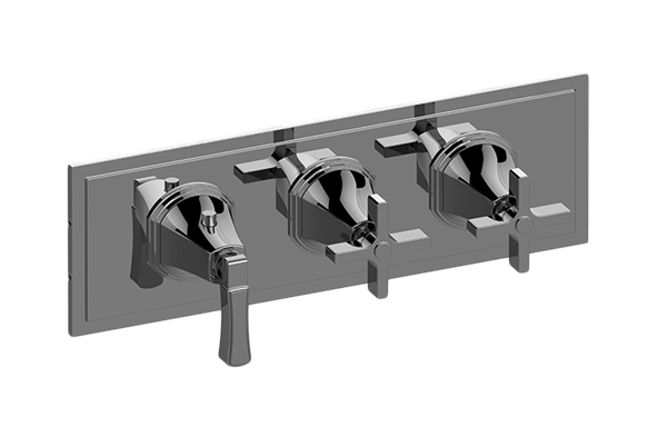 Graff - Finezza UNO M-Series Valve Trim with Three Handles (Horizontal Orientation)