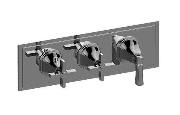 Graff - Finezza UNO M-Series Valve Trim with Three Handles (Horizontal Orientation)