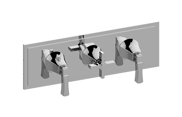 Graff - Finezza DUE Valve Trim with Three Handles (Horizontal Orientation)