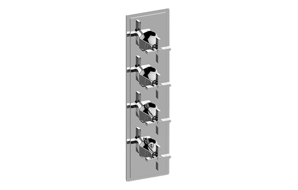 Graff - Finezza DUE Valve Trim with Four Handles