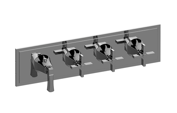 Graff - Finezza DUE Valve Trim with Four Handles (Horizontal Orientation)