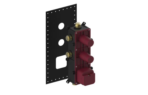 Graff - Thermostatic Valve and 2x Stop/Volume Control Valve