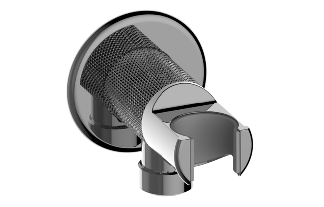 Graff - Riva Traditional Wall Bracket and Integrated Wall Supply Elbow Diamond Knurled