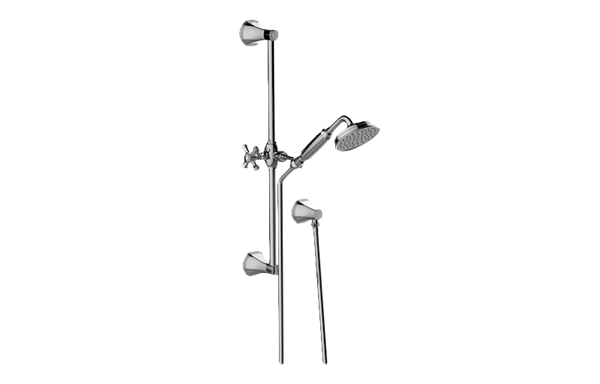 Graff - Finezza UNO Transitional Handshower with Wall-Mounted Slide Bar