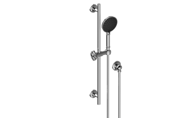 Graff - Vintage Transitional Handshower with Wall-Mounted Slide Bar