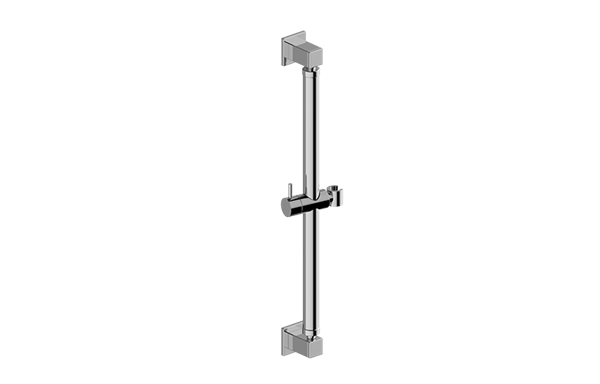 Graff - Square Grab Bar - 24 Inch w/handshower holder