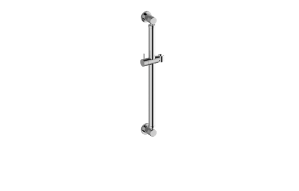 Graff - Cameo Round Grab Bar - 24 Inch w/handshower holder