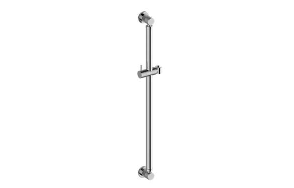 Graff - Cameo Round Grab Bar - 32 Inch w/handshower holder
