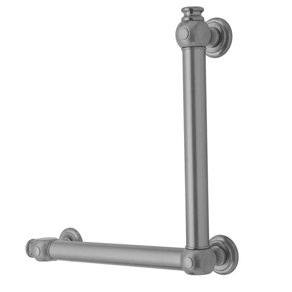 Jaclo - G60 12H x 24W 90° Left Hand Grab Bar