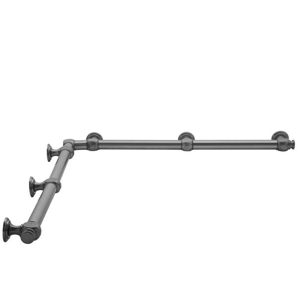 Jaclo - G60 48 Inch x 60 Inch Inside Corner Grab Bar