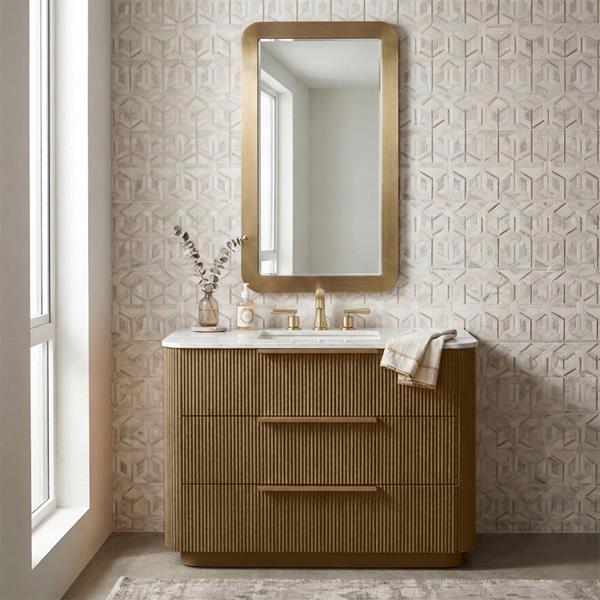Lacava - Goldenshire Floorstanding Vanity, Three Soft Close Drawers, 36 InchW, 35 InchH, 22 InchD