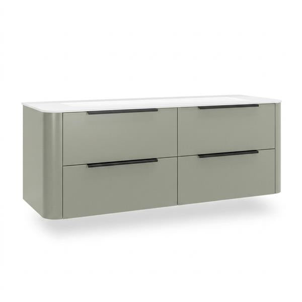 Lacava - Goldenshire Wallmount Vanity, Four Soft Close Drawers, 60 InchW, 23 InchH, 22 InchD