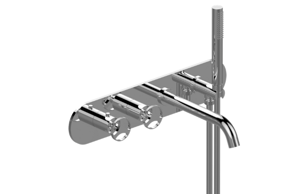 Graff - Harley Wall-Mounted M-Series Thermostatic System - Tub Spout and Handshower - Trim Only