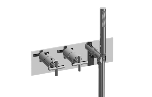 Graff - M.E./Terra Wall-Mounted M-Series Thermostatic System - Handshower - Trim Only