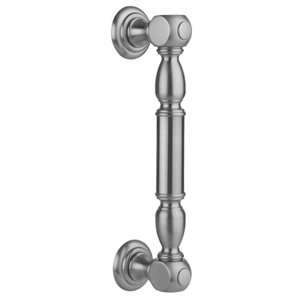 Jaclo - 24 Inch H20 Front Mount Shower Door Pull with Finials