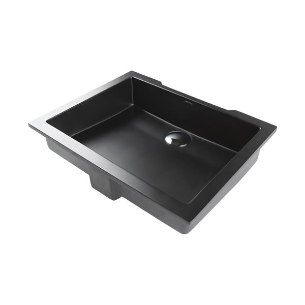 Lacava - Kubista Under-Counter Bathroom Sink Made Of Solid Surface With An Overflow