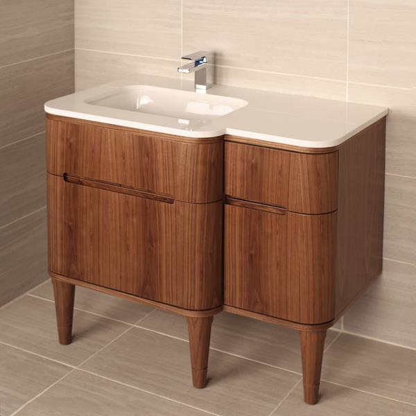 Lacava - Eleganza Wall-Mount Under Counter Vanity With Three Routed Finger Pull Drawers