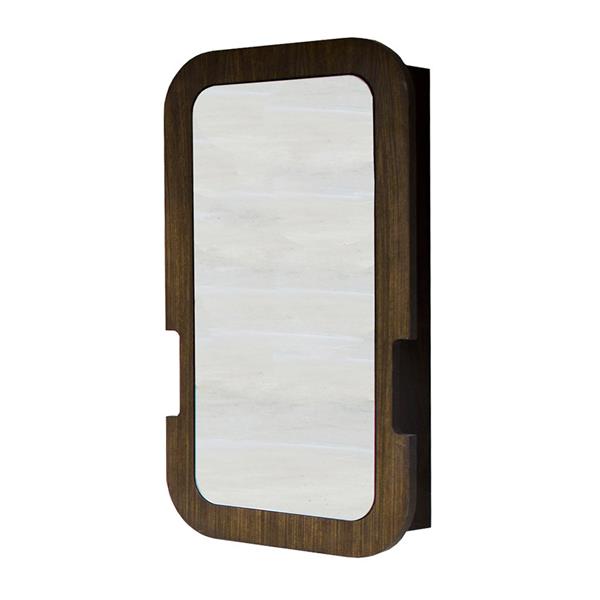 Lacava - Eleganza Wall Mounted Medicine Cabinet With Wood Frame, Left Hinged Mirror Door