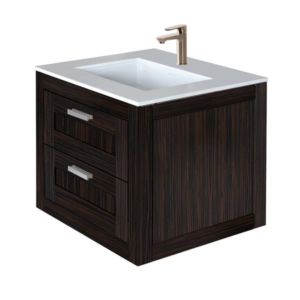 Lacava - Stile Wall-Mount Under-Counter Vanity With Two Drawers (Knobs Included). Under-Mount Sink 5452Un