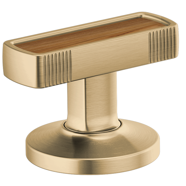 Brizo - Kintsu Widespread Lavatory Knob with Wood Inlay Handle Kit