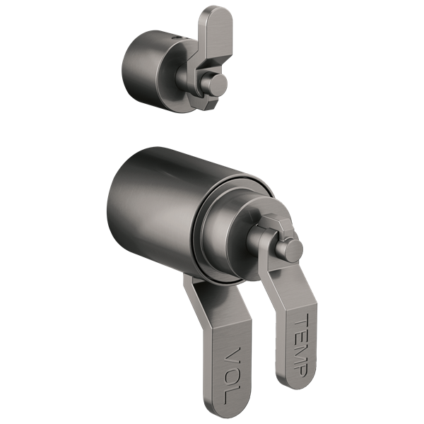 Brizo - Litze TempAssure Thermostatic Valve With Integrated Diverter Industrial Lever Handle Kit