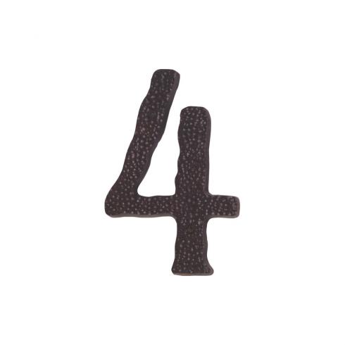 Atlas Homewares - Jagged Hammered 6 Inch H Surface Mount House Number