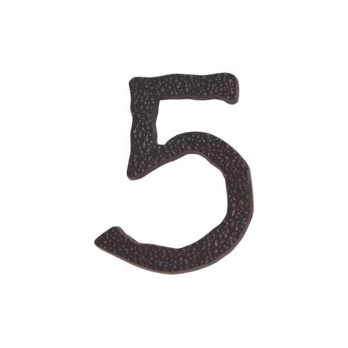 Atlas Homewares - Jagged Hammered 6 Inch H Surface Mount House Number
