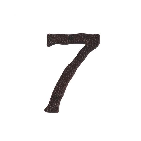 Atlas Homewares - Jagged Hammered 6 Inch H Surface Mount House Number