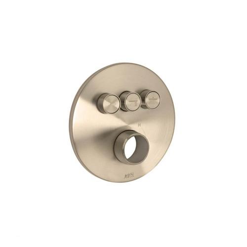 Huntington Brass - Round Three Push Button Valve Faceplate Trim